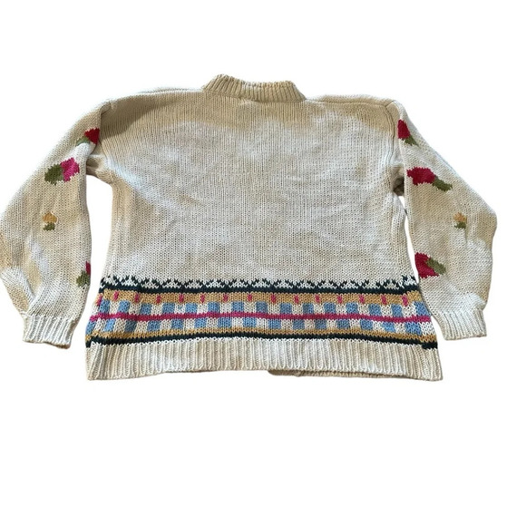 i ya vintage knit floral cardigan size medium/large - Picture 2 of 6